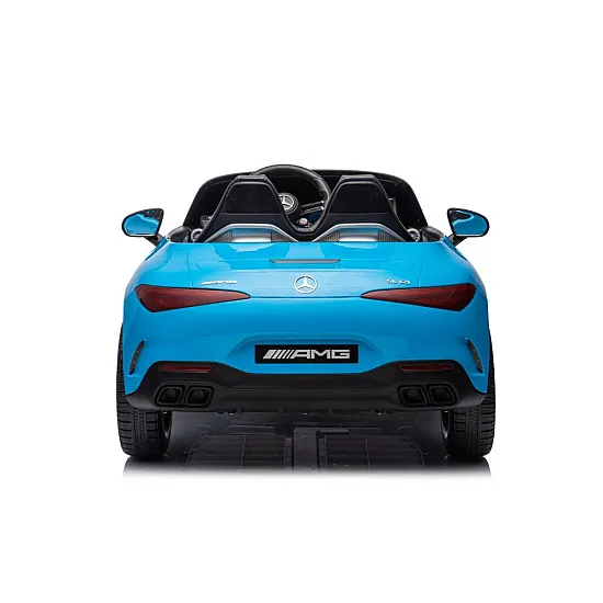 Mercedes AMG SL63 zilais elektromobilis Elektriskās mašīnas bērniem