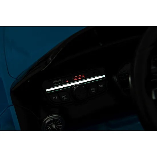 Mercedes AMG SL63 zilais elektromobilis Elektriskās mašīnas bērniem