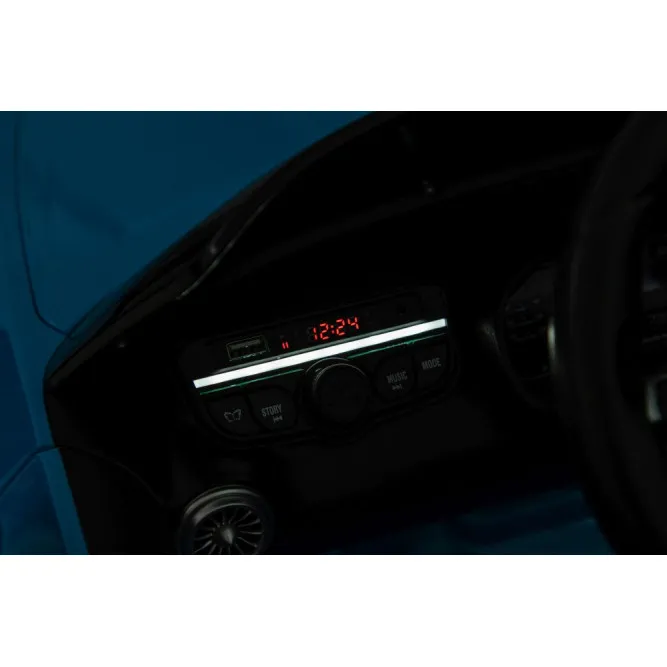 Mercedes AMG SL63 zilais elektromobilis Elektriskās mašīnas bērniem