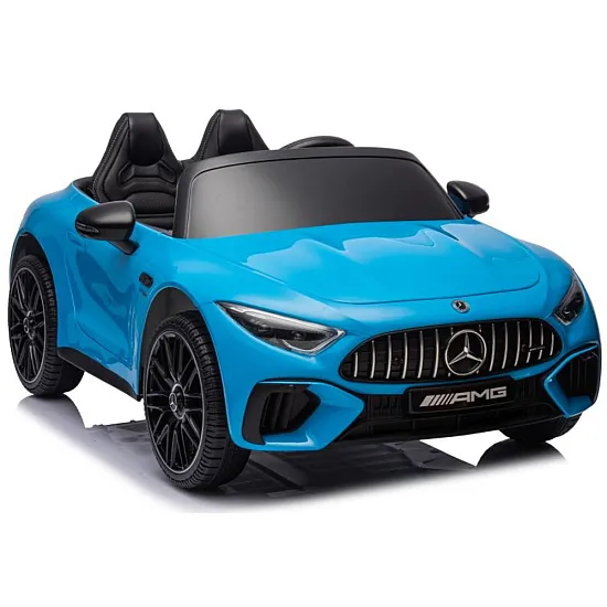 Mercedes AMG SL63 zilais elektromobilis Elektriskās mašīnas bērniem