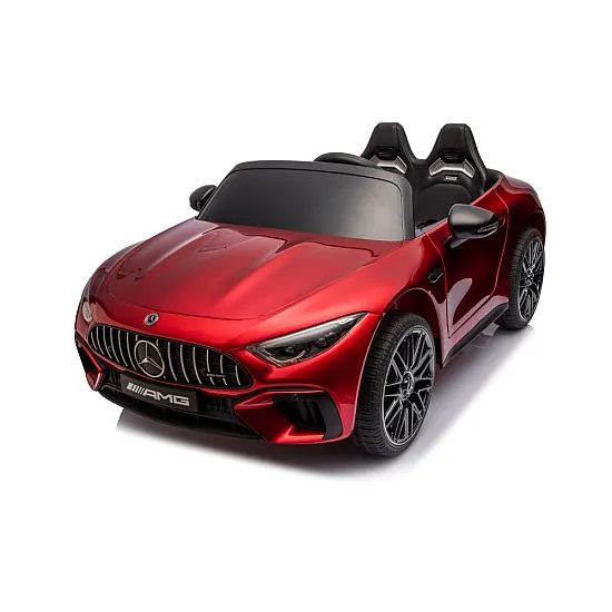 Sarkans elektromobilis Mercedes AMG SL63 Elektriskās mašīnas bērniem
