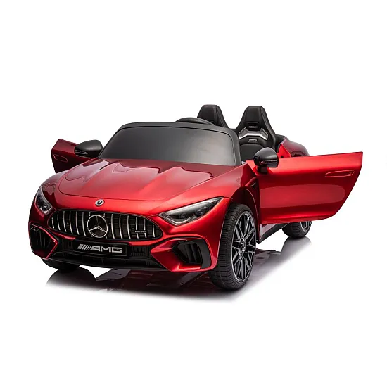 Sarkans elektromobilis Mercedes AMG SL63 Elektriskās mašīnas bērniem