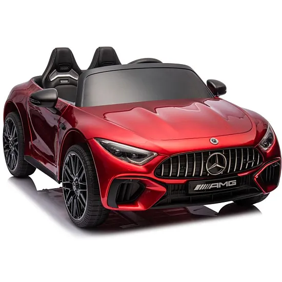 Sarkans elektromobilis Mercedes AMG SL63 Elektriskās mašīnas bērniem