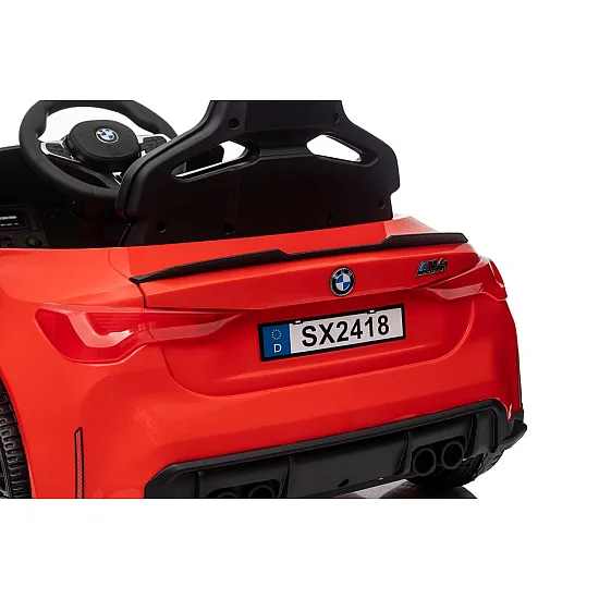 Red BMW M4 electric car Electric machines for children