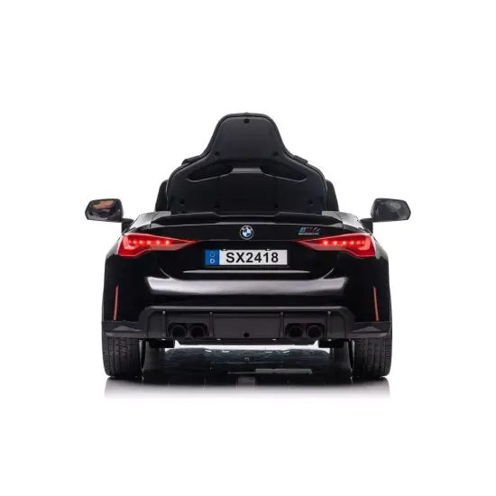 Melns elektromobilis BMW M4 Elektriskās mašīnas bērniem