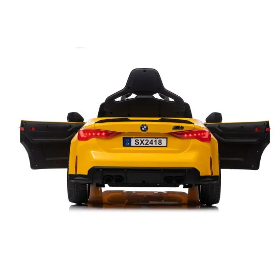 BMW M4 dzeltenais auto Automašīnas