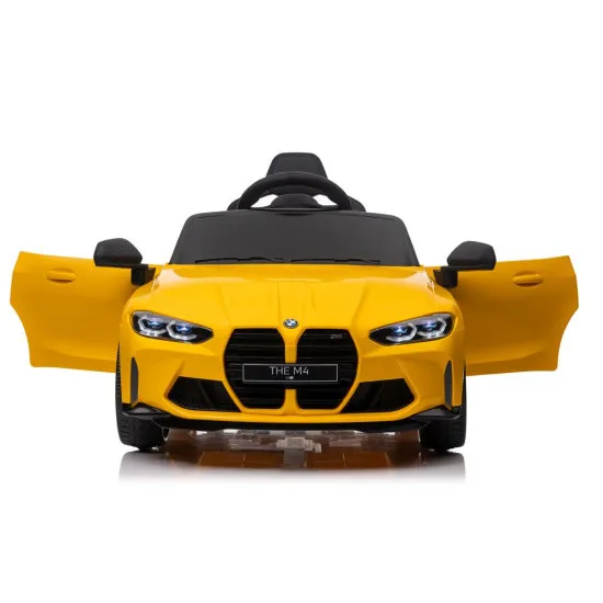 BMW M4 dzeltenais auto Automašīnas