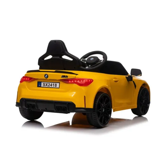 BMW M4 dzeltenais auto Automašīnas