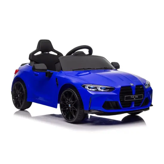 BMW M4 zilais auto Automašīnas