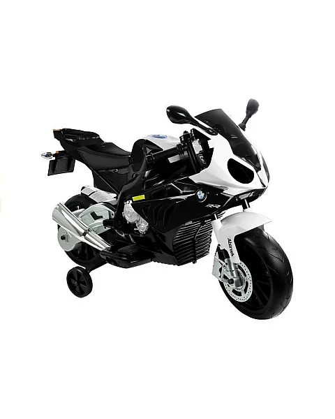 Melns BMW S1000RR kasešu motocikls