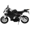 Melns BMW S1000RR kasešu motocikls