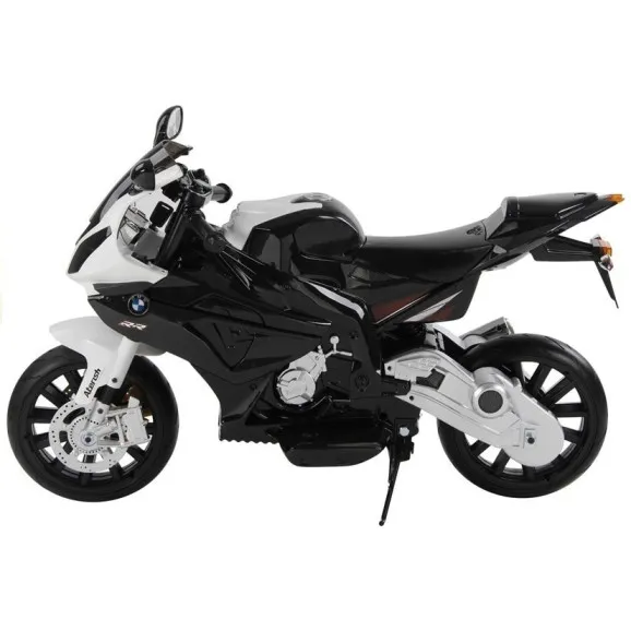 Melns BMW S1000RR kasešu motocikls