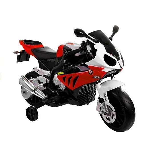 Raudonas BMW S1000RR akumuliatorinis motociklas Motociklai ir triračiai