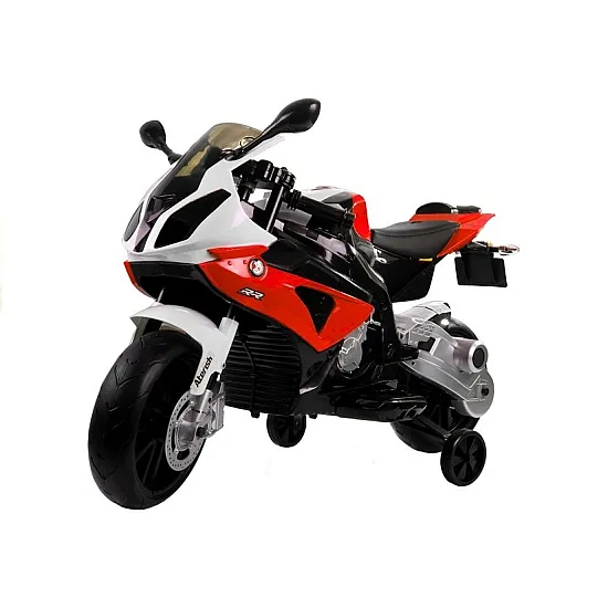 Raudonas BMW S1000RR akumuliatorinis motociklas Motociklai ir triračiai