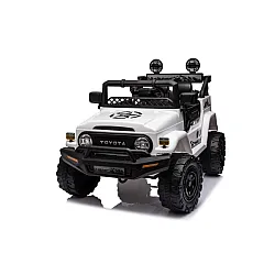 Toyota FJ ar akumulatoru darbināms balts SUV