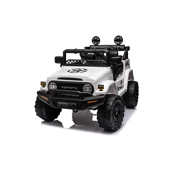 Toyota FJ ar akumulatoru darbināms balts SUV
