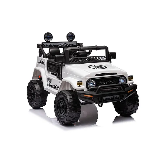 Toyota FJ ar akumulatoru darbināms balts SUV