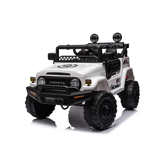 Toyota FJ ar akumulatoru darbināms balts SUV
