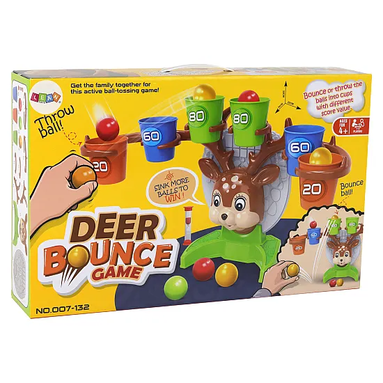 Arkadinis kamuoliukų mėtymo žaidimas Deer Ball Throwing Entertainment Stalo ir sporto žaidimai