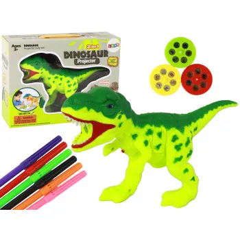 Dinozauru projektors ar marķieriem un veidnēm
