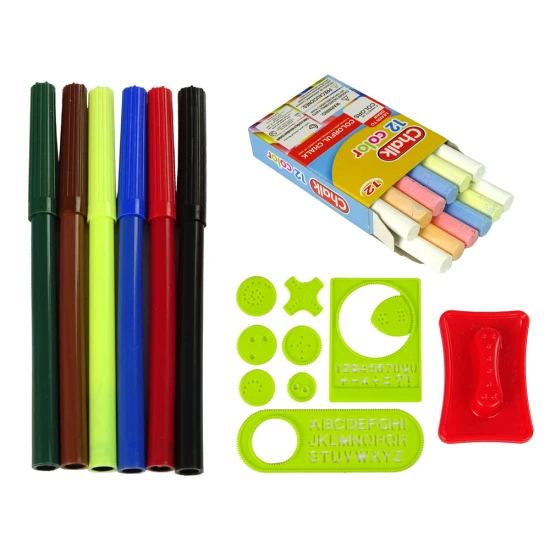 Foldable 2in1 Blackboard Suitcase - Chalk & Marker Magnētiskie dēļi un magnēti