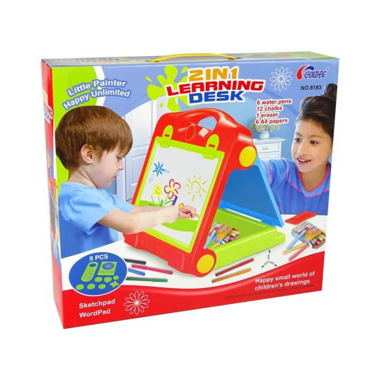 Foldable 2in1 Blackboard Suitcase - Chalk & Marker Magnētiskie dēļi un magnēti