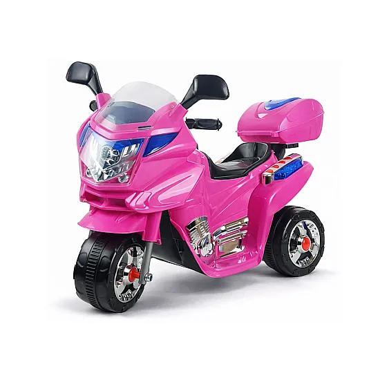 Akumuliatorinis rožinis motociklas HC8051 Elektrinės mašinėlės vaikams