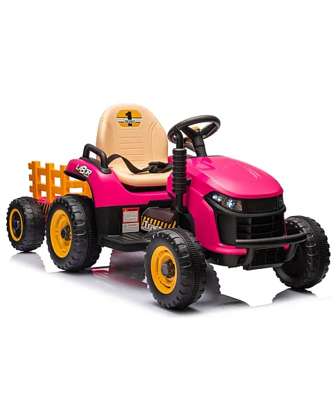 Rozā elektriskais traktors BBH-030