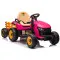 Rozā elektriskais traktors BBH-030