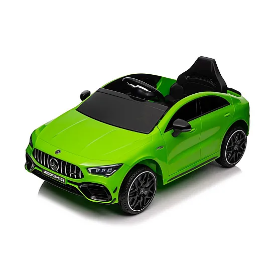 Mercedes CLA 45s AMG zaļais auto