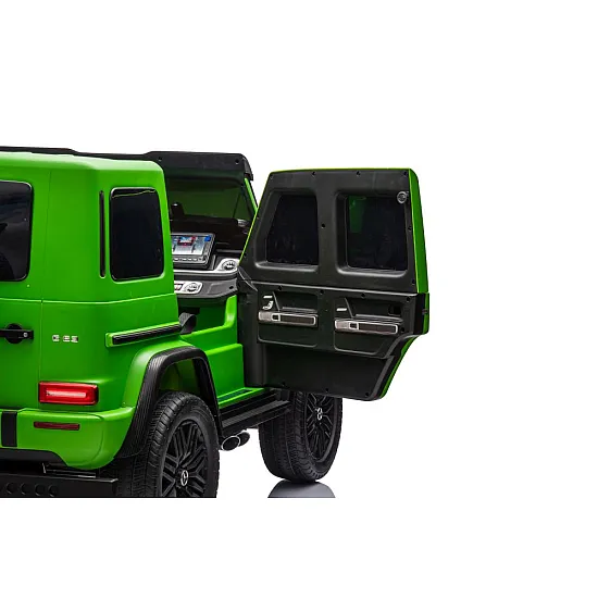 Zaļā elektriskā automašīna bērniem Mercedes G63 XXL 24V Elektriskās mašīnas bērniem
