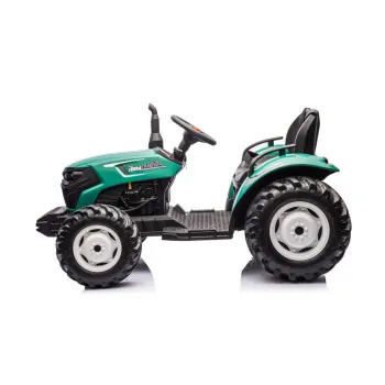 Tumši zaļais elektriskais traktors HC-306 24V