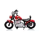 Electric red motorcycle A9902