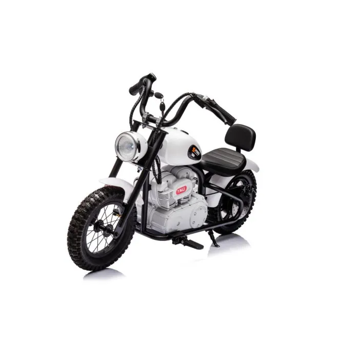 Elektriskais baltais motocikls A9902