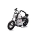 Elektriskais baltais motocikls A9902