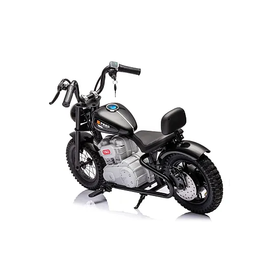 Electric black motorcycle A9902