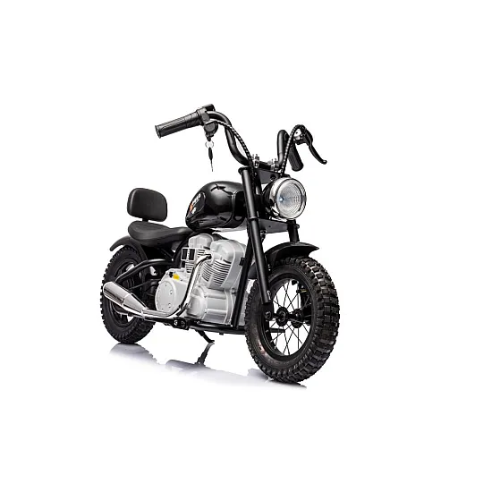 Electric black motorcycle A9902
