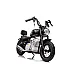 Electric black motorcycle A9902