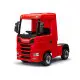 Sarkana elektriskā kravas automašīna Scania 500R HL698 Puspiekabes