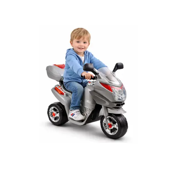 Akumulatora motocikls HC8051 sudraba Elektriskās mašīnas bērniem