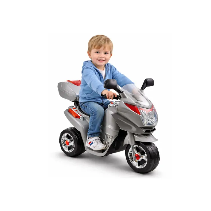 Akumulatora motocikls HC8051 sudraba Elektriskās mašīnas bērniem