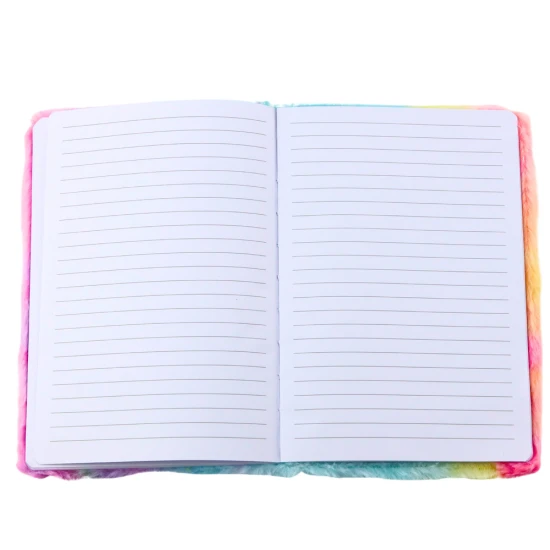 Šķiedras piezīmju grāmatiņa ar 3D vienradža zīmējumu Kancelejas preces