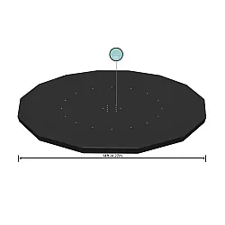 Baseina ar rāmi vāks, 427 cm, Bestway 58224