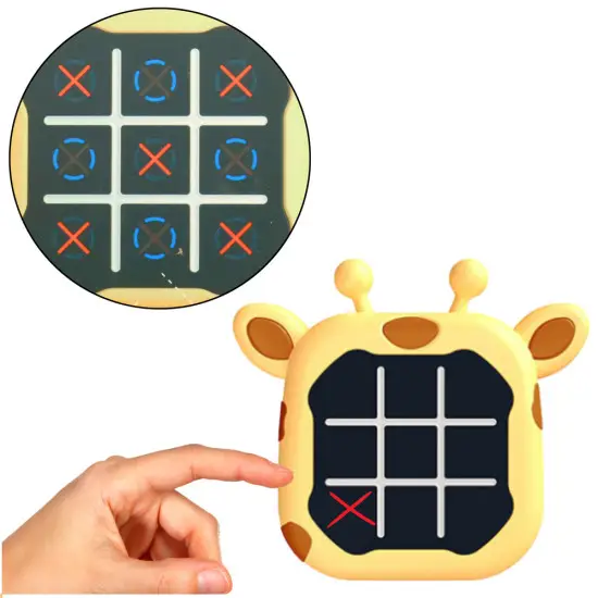 3in1 Tic Tac Toe elektroniskā atmiņas spēle ar žirafi Galda un sporta spēles