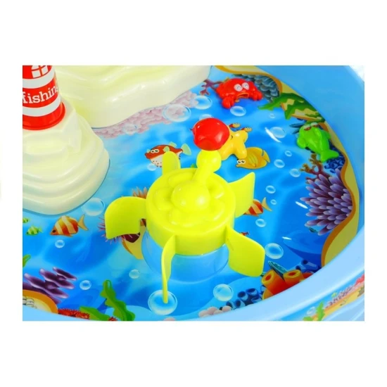 Krāsains zvejas galds ar makšķerēm bērniem Galda un sporta spēles