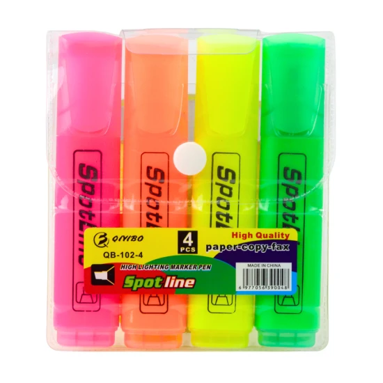 Neona marķieru komplekts 4 gab. Zīmuļi un pildspalvas