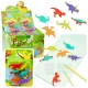 Set of 6 School Dinosaurs Erasers Kancelejas preces