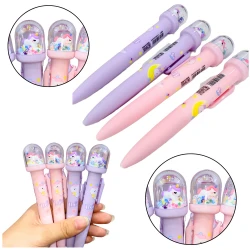 Pildspalva ar vienradža figūru, zila tinte, 0,5 mm