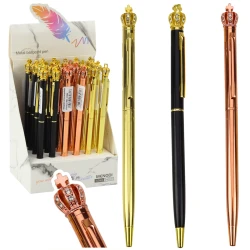 Metāla pildspalva ar zilu tinti, kronis 1,0 mm