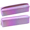 Skolas hologrāfisks violets pildspalvu futrālis 21 x 6 cm Vimpeļi